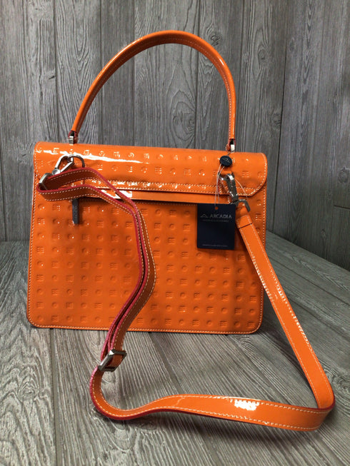 Arcadia Crossbody Carota Patent Leather New Purse